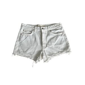 GRLFRND Helena High Rise Cut Off Distressed Jean Shorts Topanga 27
